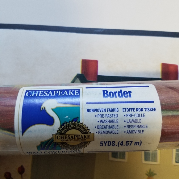 Wallpaper Border Folk Art Shaker Village - Picture 5 of 9